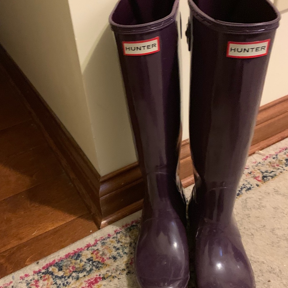 Hunter Boots purple